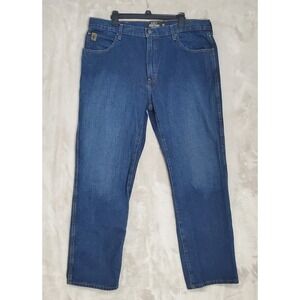 Ariat Heritage Denim Jeans Mens 40x32 Blue Relaxed Fit Straight Leg Cotton EUC